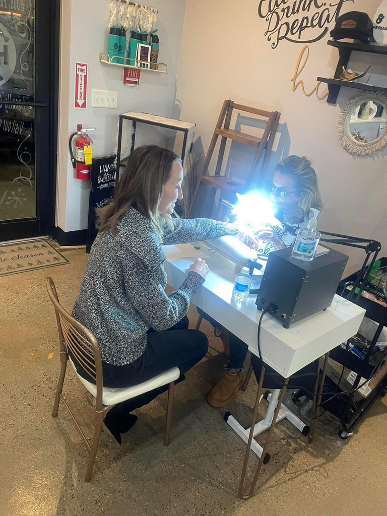 Hammer and Chain Permanent Jewelry Hammer and Stain South Shore