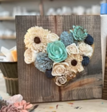 Sold Out 05/12/2023 Mothers Day Wood Flower Heart Workshop 6pm