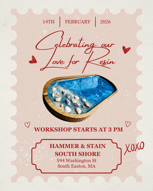 2/14/2026 (3pm) LOVE for Resin OPEN RESIN POUR Workshop
