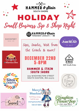 12/22/2025 Holiday Last Minute Shopping Sip and Shop 5-8pm