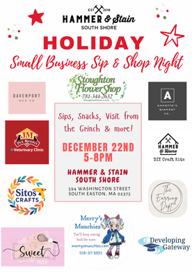 12/22/2025 Holiday Last Minute Shopping Sip and Shop 5-8pm