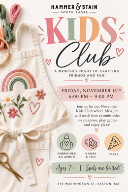 11/13/2026 FRIDAY 6pm-9pm MONTHLY KIDS CLUB w/ Miss Jen [Pizza Included] AGES 7+
