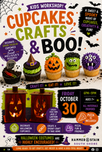 10/30/2026 FRIDAY 6pm-9pm 🎨 Spooky Sweets & Crafty Treats Ages 7+ 🎃 Pizza included [Halloween costumes encouraged!]