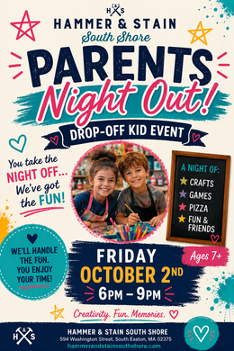 10/2/2026 FRIDAY 6pm-9pm 🎨 Parents Escape! Kids Create! [Pizza Included]