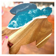 SOLD OUT 04/14/2024 Resin Acacia Wood Cutting Boards Workshop AND Cape Cod Shape! 2pm