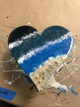 Sold out 08/29/2024 Beachy Framed Resin Heart Workshop 6pm