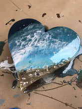 Sold out 08/29/2024 Beachy Framed Resin Heart Workshop 6pm