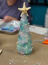 SOLD OUT 11/13/2024 Tumbled Sea glass Holiday Tree-6pm