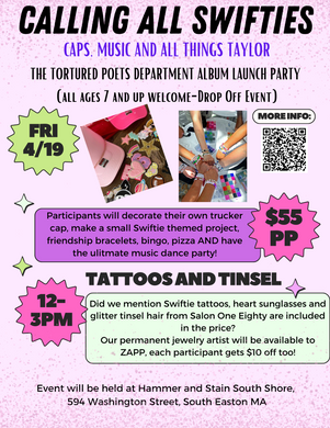 SOLD OUT 04/19/2024 Calling all Swifties-Launch Party 12pm