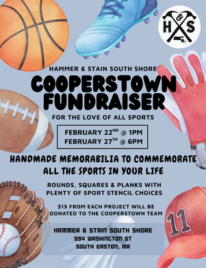 2/22/2026 (1pm) COOPERSTOWN Sports themed Fundraiser