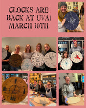 03/10/2025 Clock Workshop at Uva Wine Bar, Plymouth MA (7:00pm)