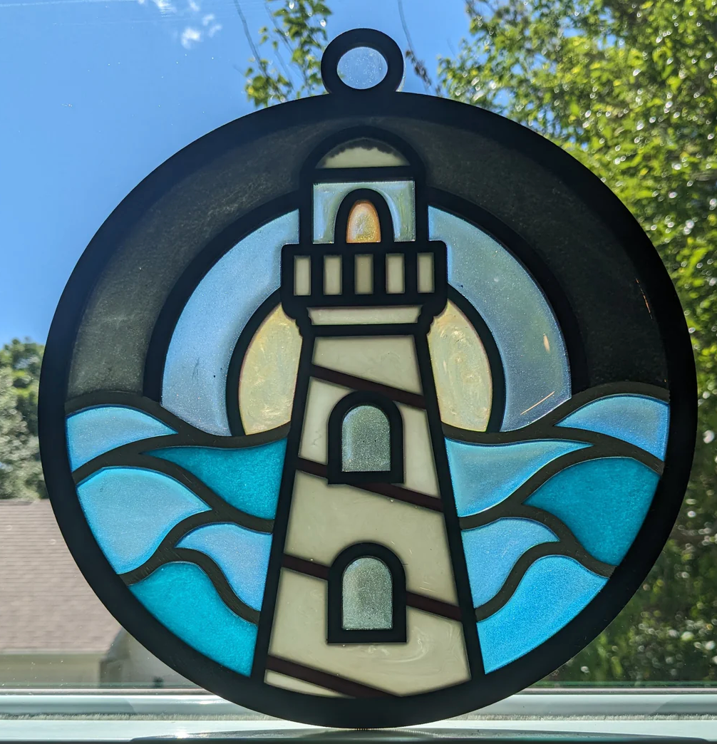 SOLD OUT 7/31/2024 Summertime Faux Stained Glass Inspired