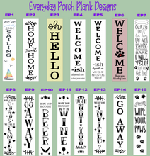8/26/2026 (6pm) WEDNESDAY Hello In Between Summer & Fall Porch - Porch Plank, Doorhanger or Plank Sign
