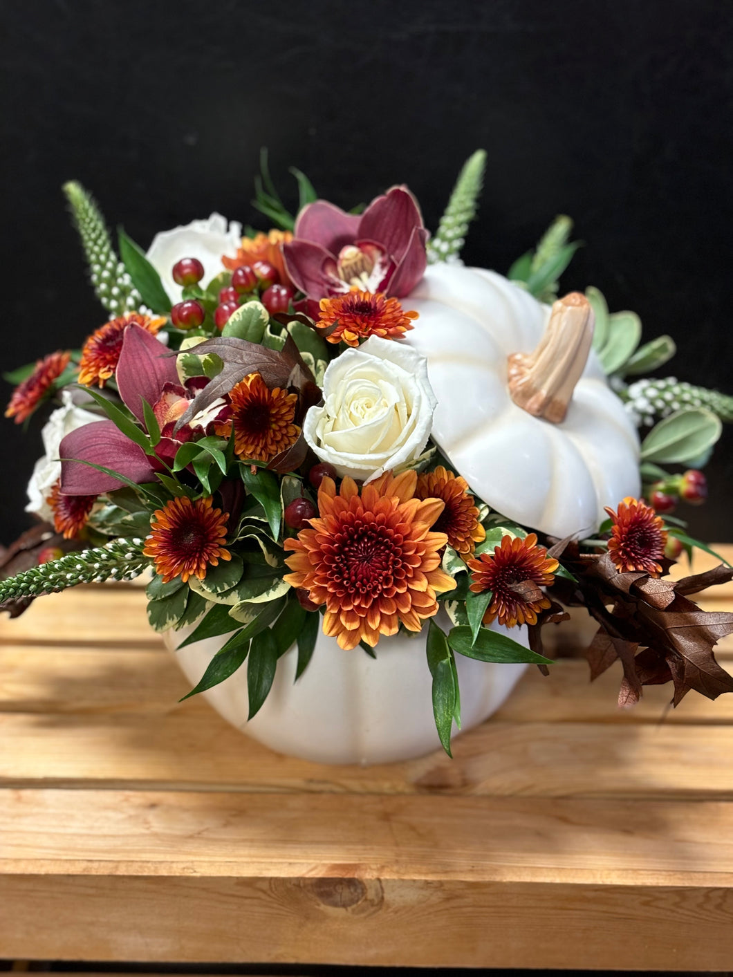 09/30/2024 Personalized PUMPKIN Centerpiece Floral Workshop with Stoughton Flower Shop 6pm