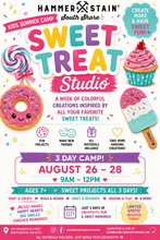 8/26-8/28 3 Day Summer Camp Day for Kids Ages 7+ 9am-12pm