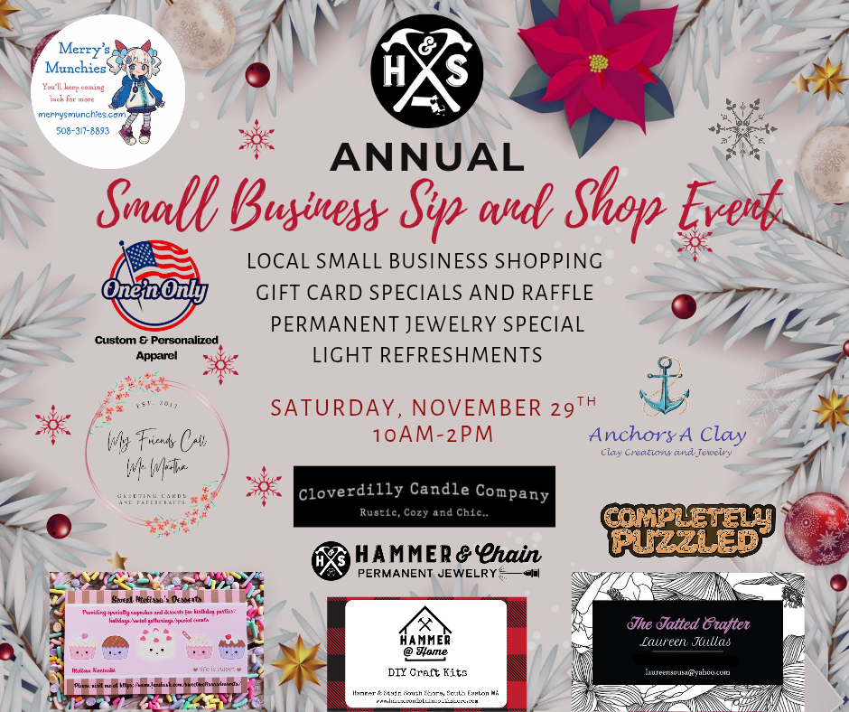11/29/2025 Small Business Saturday Shopping Event 10am-2pm