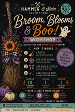 10/6/2026 (6pm) TUESDAY 🎃🧹 Brooms, Blooms & Boo! Workshop (SPECIAL INTRO PRICE $60)