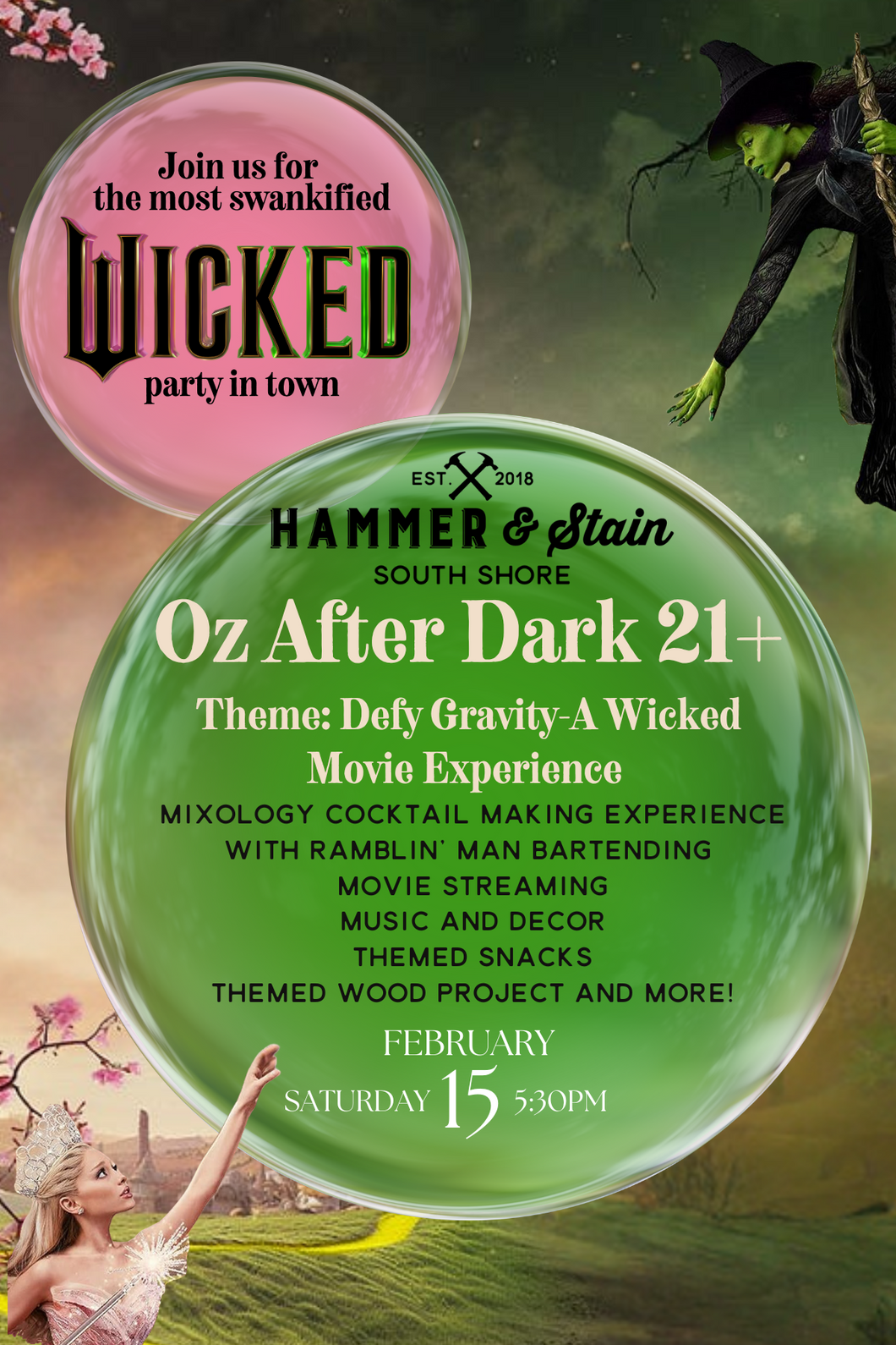 02/15/2025 Oz After Dark-Adults Night 21+ 5:30pm