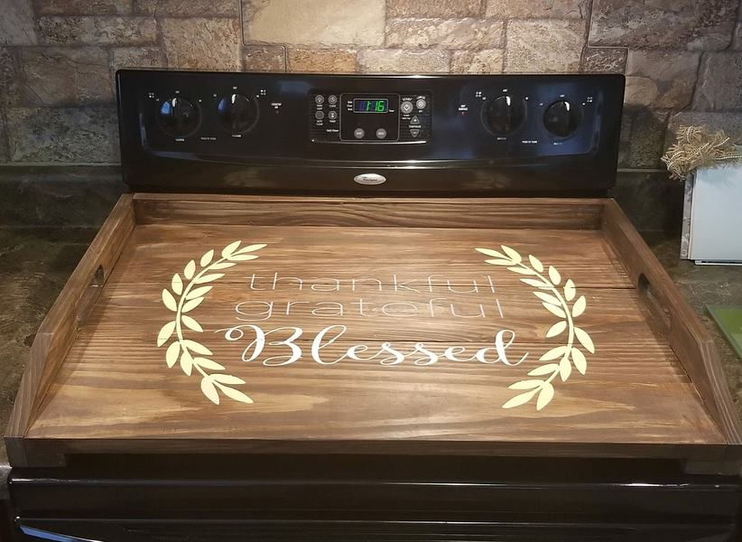 28x20 Wood Board Stove Top Cover