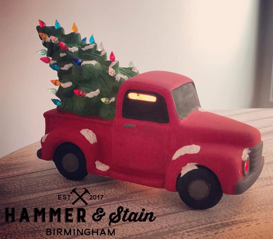 10/20/2019 Ceramic Vintage Christmas Tree Truck Workshop 6:00pm