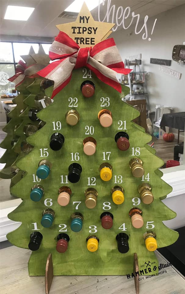 11/09/2019 Adult Wine Advent Tree Workshop ($65) 6pm