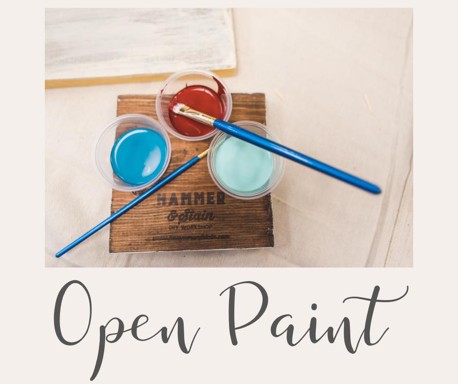 10/17/2020 OPEN PAINT 10am-2:30pm (Time slot registration required)