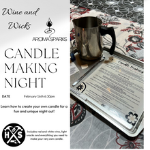Sold Out 02/16/2023 Wine and Wicks Candle Making Night Out! 6:30pm