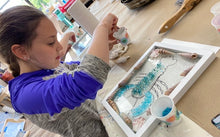 SOLD OUT 02/25/2022 KIDS CLASS SCHOOL VACATION -Sea glass Window Workshop with Blue Anchor 1pm