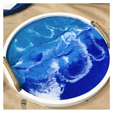 SOLD OUT 07/18/2022 - Resin and Paint Pouring Beach Tray Workshop 6:30pm LIMITED SPOTS