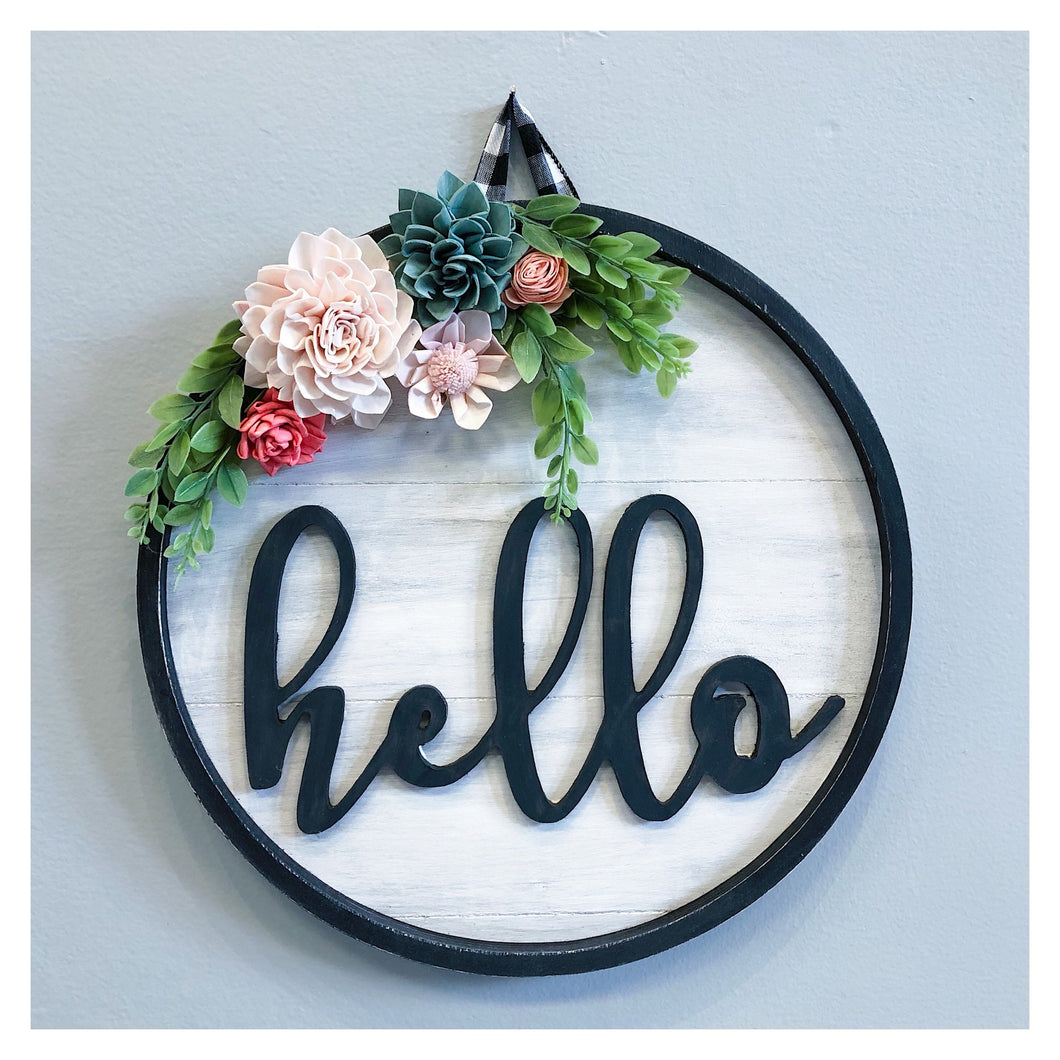 SOLD OUT 08/24/2021 (6:30pm) New Hello 3D Wreath Workshop 6:30pm