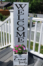 03/08/2021 Spring and Welcome 4ft Porch Planter Box $85