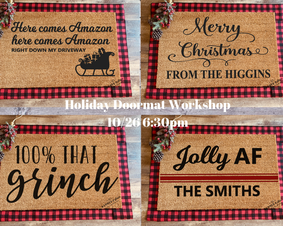 01/23/2020 - Winter Doormats & Pillows Workshop 630pm – Hammer and Stain  South Shore